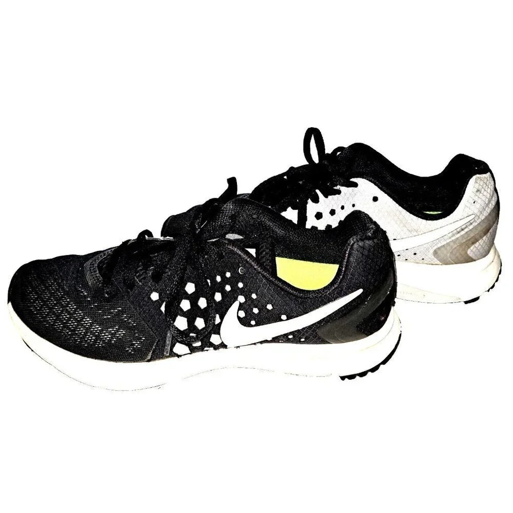 Nike Zoom Span US 7 Black & Gray Lace up Low Top Sneakers